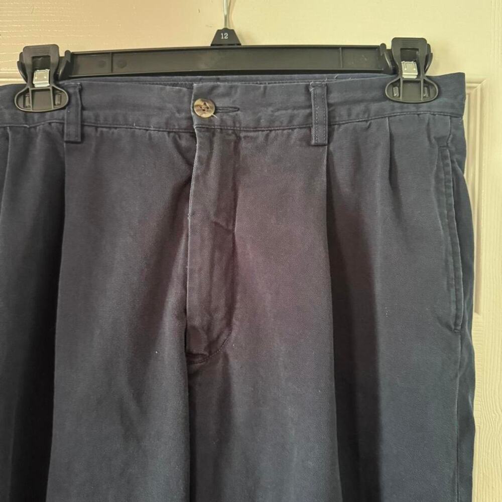 Navy blue Nautica chino pants- Size 34W X 32L - Picture 2 of 8